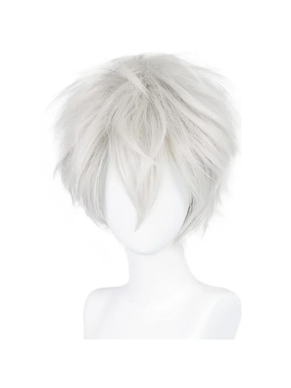 Men's Teal Green Synthetic Fiber Short Blonde Golden Cosplay Modern Wigs